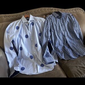Pair of Bugatchi Casual Button Down Shirts
